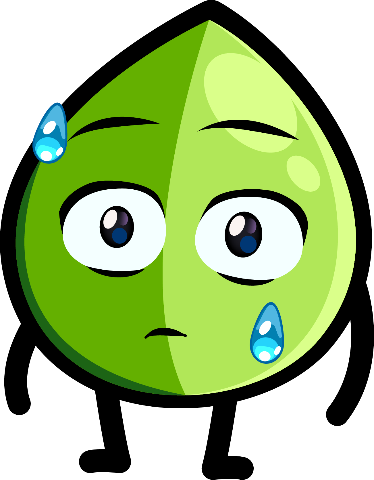 Mona sweating nervously